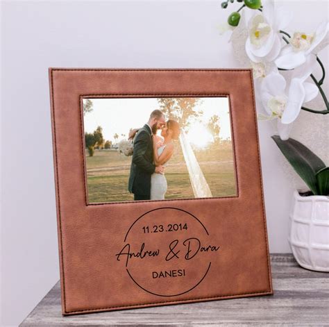 Personalized Wedding Frame Custom Engraved Photo Frame Gift - Etsy