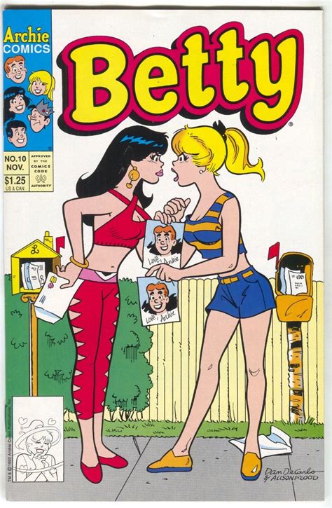 Betty 10 Archie 1993 NM- Dan DeCarlo Veronica Face Off Cat Fight ...