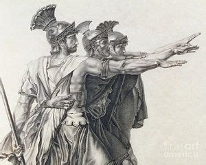 Drawing - The Oath Of The Horatii, Detail Of The Horatii by Jacques Louis David | Drawings ...