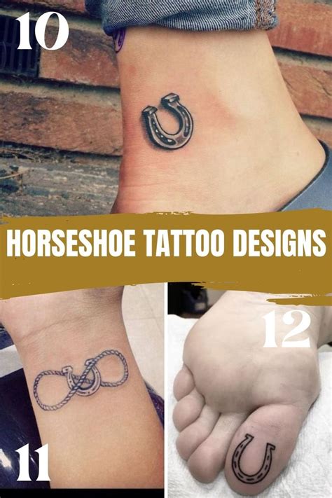 23 Lucky Horseshoe Tattoo Ideas + Designs - TattooGlee | Horse shoe ...