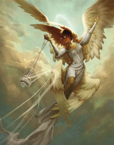 Seraphim Art Print by T. Purvis - X-Small | Fantasy art angels, Angel ...