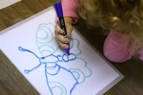 Tracing Paper Drawing Activities for Toddlers - happy hooligans