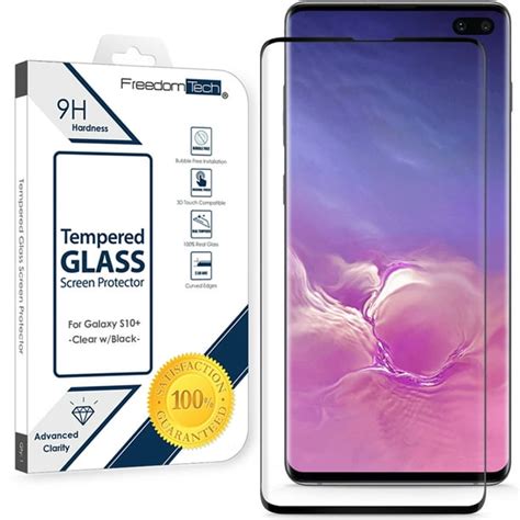 New Samsung Galaxy S10+ Plus Screen Protector Tempered Glass 6.4" Full ...