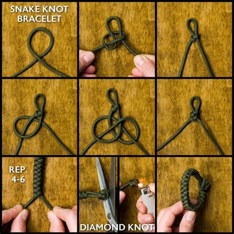 Snake Knot Paracord Bracelet Tutorial