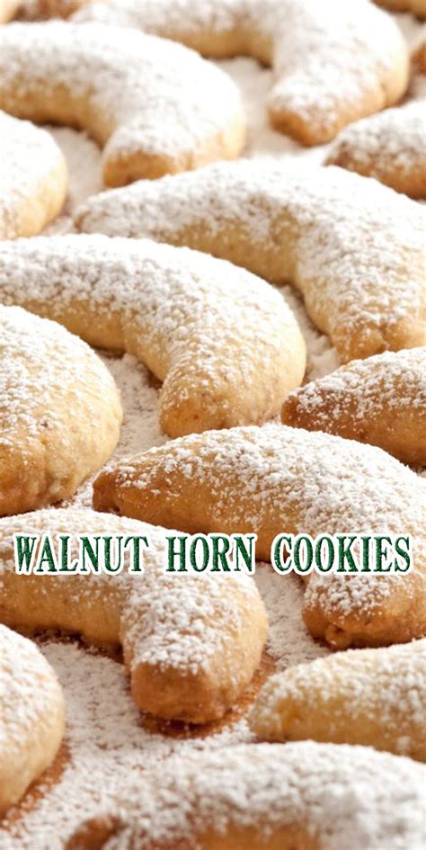 Walnut Horn Cookies