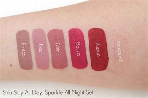 Stila Stay all Day, Sparkle all Night Set - The Beautynerd Liquid Lipstick Swatches, Liquid ...