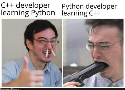 What happens when C++ Developer is learning Python and Python Developer is learning C++ ...
