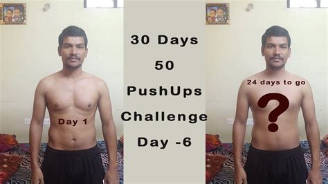 30 Days 50 Pushups Challenge Day 6 - YouTube