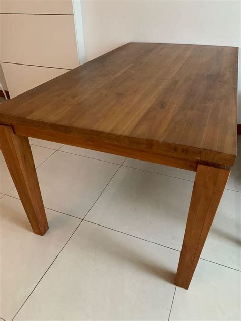 Scanteak dining table, Furniture & Home Living, Furniture, Tables & Sets on Carousell
