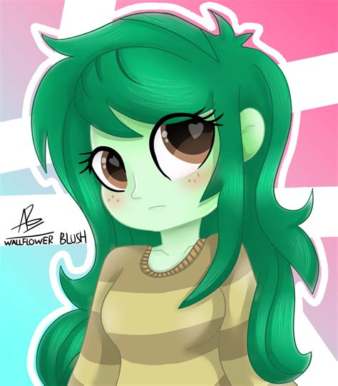 wallflower blush (equestria girls) drawn by rivin177 - Bronibooru