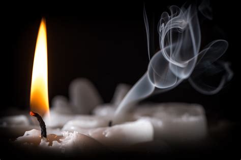 Download Close-up Smoke Flame Photography Candle 4k Ultra HD Wallpaper