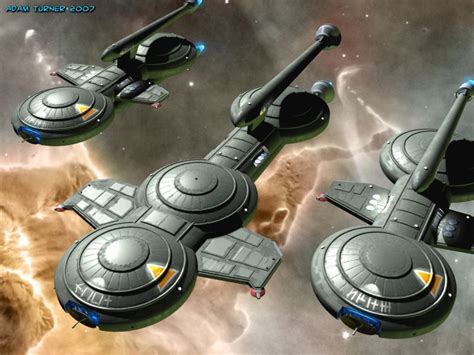 Gorn Dreadnought with cruiser escorts by Adam-Turner on deviantART | Star trek art, Star trek ...