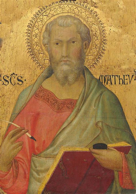 Saint Matthew Painting by Simone Martini - Pixels