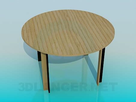 3d model Round dining table | 3322 | 3dlancer.net