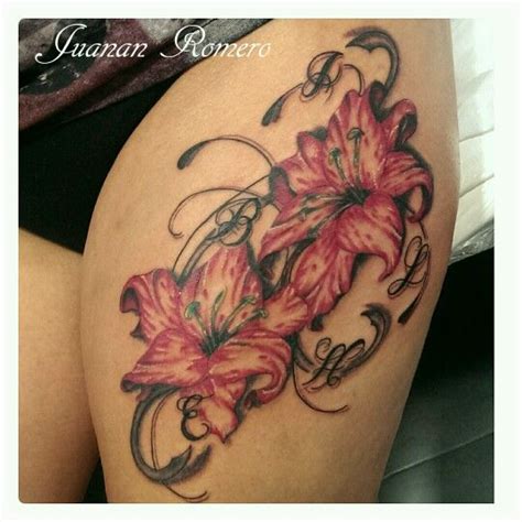 Flores_gladiolos_juananromero_goodtattooart Más Watercolor Tattoo ...