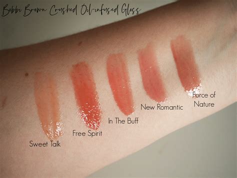 NEW Bobbi Brown Crushed Oil-Infused Glosses : Full Swatches & Review. - Laura Louise Makeup + Beauty