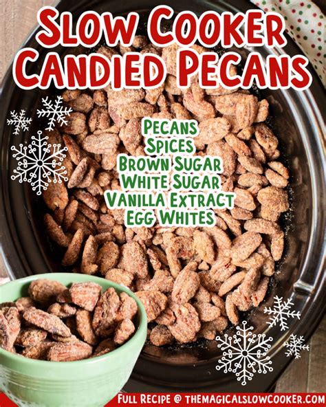 Slow Cooker Candied Pecans - The Magical Slow Cooker