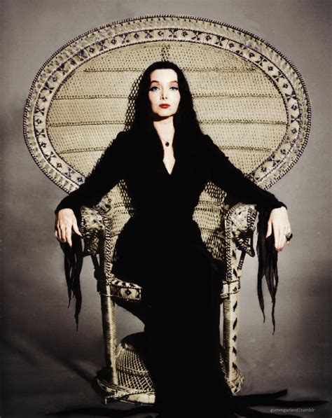 Eyes That Sing, Carolyn Jones as Morticia Addams