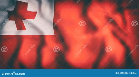 Kingdom of Tonga flag stock illustration. Illustration of background - 85205044