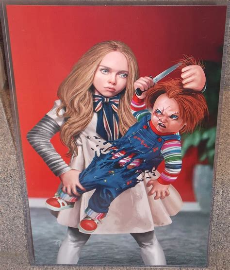 Horror Villains Megan Vs Chucky Glossy Art Print 11 X 17 in Hard Plastic Sleeve - Etsy