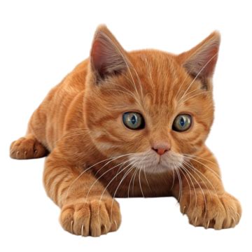 Gato Laranja Fofo Gatinho Animal De Estimação Em Fundo Transparente PNG , Gato Laranja Gatinho ...