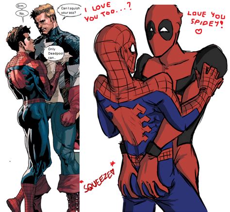 Deadpool and spiderman, Deadpool x spiderman, Spiderman