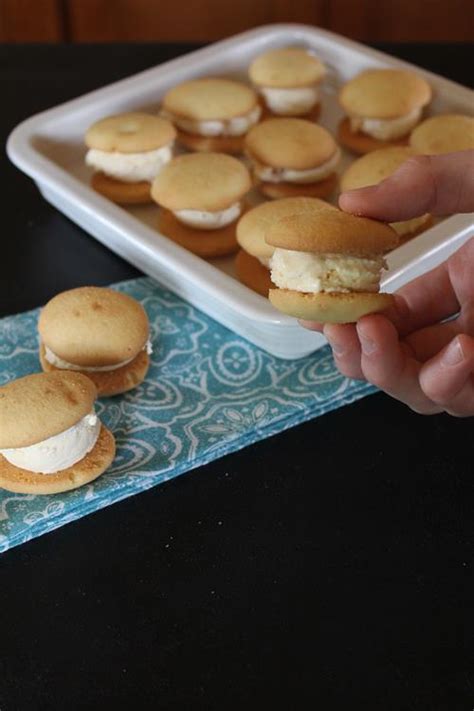 Vanilla Wafer Ice Cream Sandwiches - Lynn's Kitchen Adventures