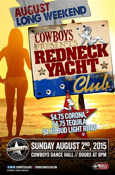 COWBOYS REDNECK YACHT CLUB | Valid until 11 | $10 s/c after 11 Tickets ...