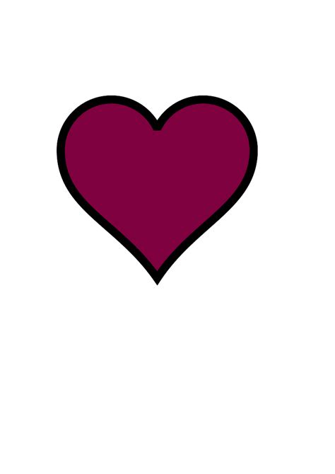 Maroon Red Heart