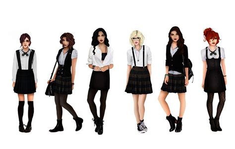 School Uniform by HelleeTitch on deviantART | Sims 4 clothing, Sims 4 ...