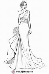 Dress Coloring Pages Connecting The Dots Between Fashion And  sketch template