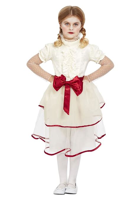 Halloween Bloody Creepy Doll Costume Ivory | ubicaciondepersonas.cdmx ...