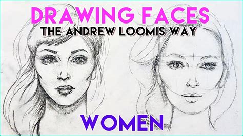 Trouble Drawing Women's Faces? Try this Andrew Loomis "Ball" Tutorial #HowToDraw #AndrewLoomis ...