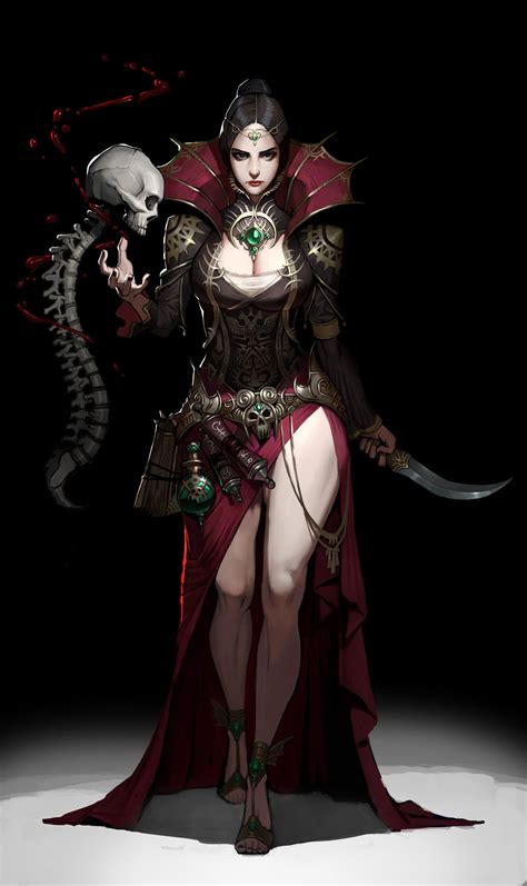 Pin by Kati Kelo on RPG female character 5 | Necromancer, Dog artist ...