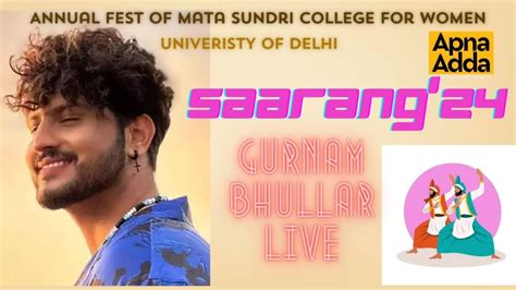 Saarang'24: Annual Fest at Mata Sundri College for Women!