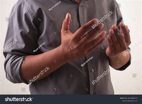 Pray Symbol Symbol Hand While You Stock Photo 2051868173 | Shutterstock