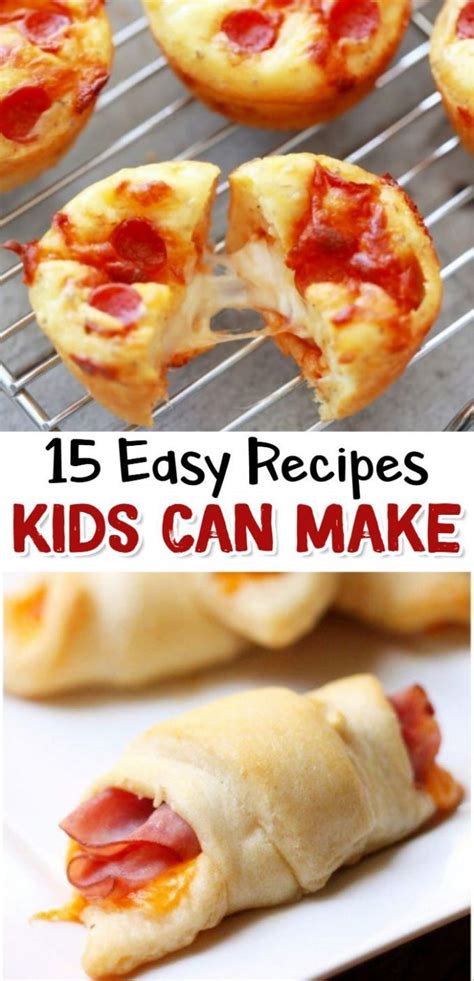 Easy Recipes Kids Can Make | Fun easy recipes, Easy meals for kids ...