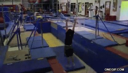 Gymnast Fail | Funny People Images | Back handspring, Gymnastics fails ...