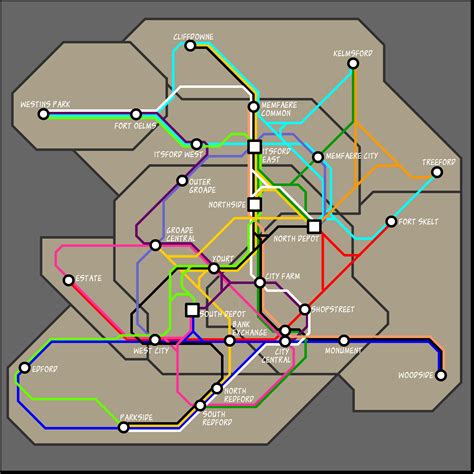 Subway Map by JMac96 on Newgrounds
