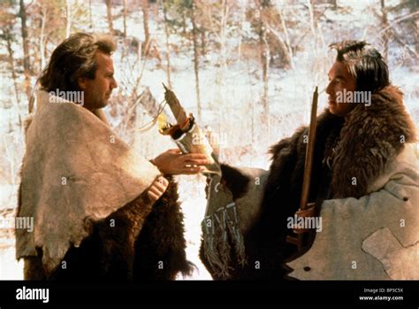 KEVIN COSTNER & GRAHAM GREENE DANCES WITH WOLVES (1990 Stock Photo ...