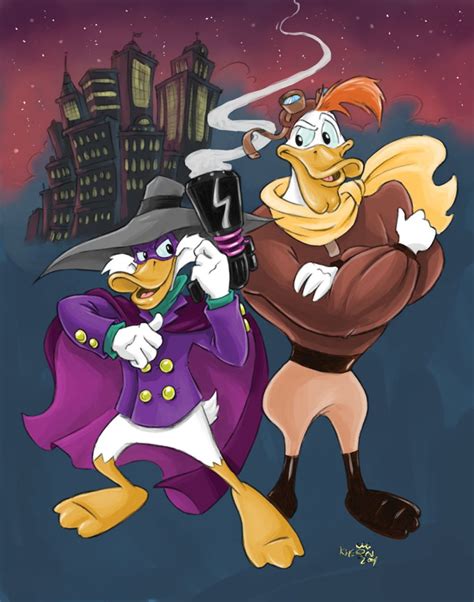 Darkwing Duck and Launchpad McQuack by KneonT on DeviantArt