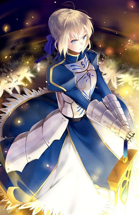 Saber by tooaya on DeviantArt | Chica manga, Chicas anime, Frases del anime