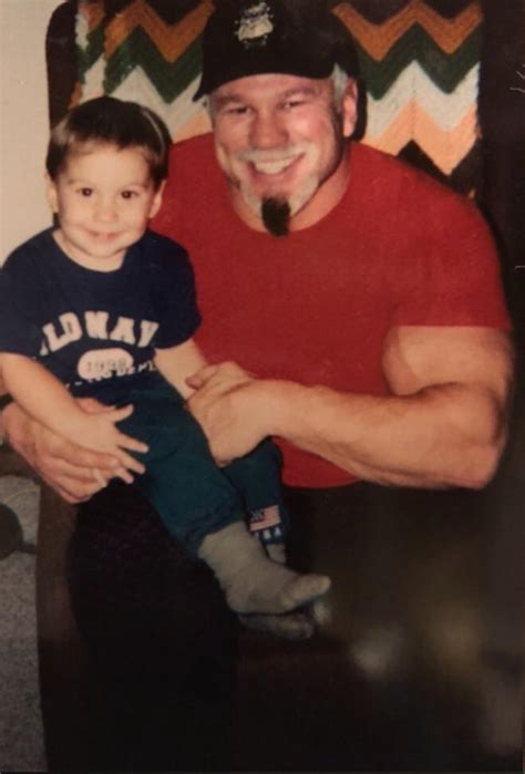 Baby Bronson steiner, sitting on the lap of his uncle scott Steiner : r ...