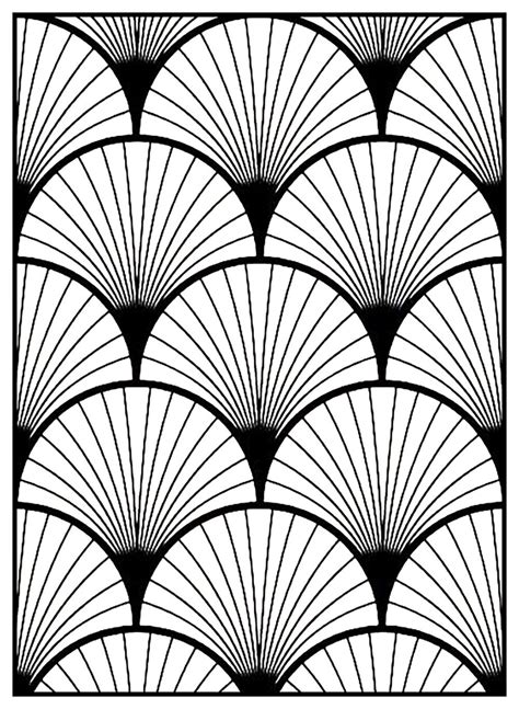 Art Deco pattern Adult coloring page - Style n°3From the gallery : Art Deco | Geometric pattern ...