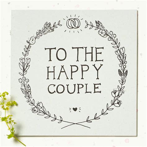 'to the happy couple' wedding card by wolf whistle | notonthehighstreet.com