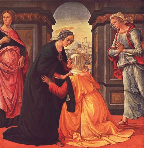 the visitation | The Visitation - Domenico Ghirlandaio - WikiPaintings.org | Virgem maria, Mãe ...