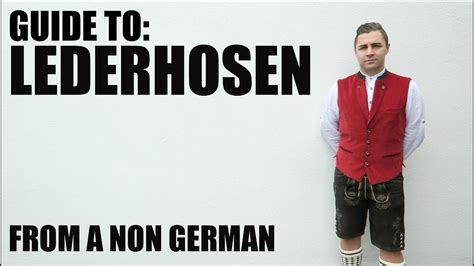 How to wear Lederhosen - YouTube