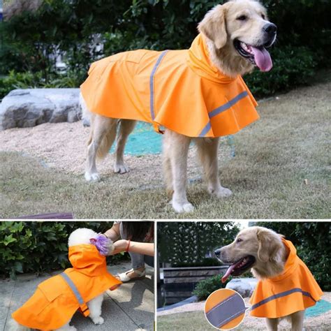 Aliexpress.com : Buy 3 Colors Waterproof Dog Raincoat Lightweight Rain Jacket Poncho with ...