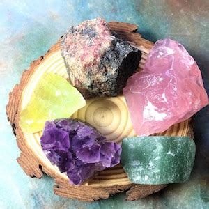 Cancer Zodiac Crystal Set Zodiac Decor Raw Crystals Healing Stones Zodiac Gift Cancer Stones Set ...