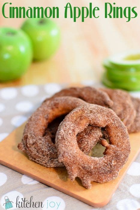 Cinnamon Apple Rings - Kitchen Joy | Recipe | Cinnamon apple rings, Recipes, Apple recipes